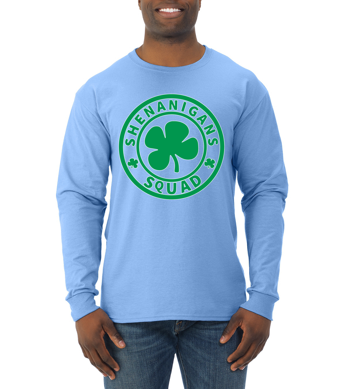Shenanigans Squad Irish St. Patricks Day Men Long Sleeve Shirt - Picture 17 of 17