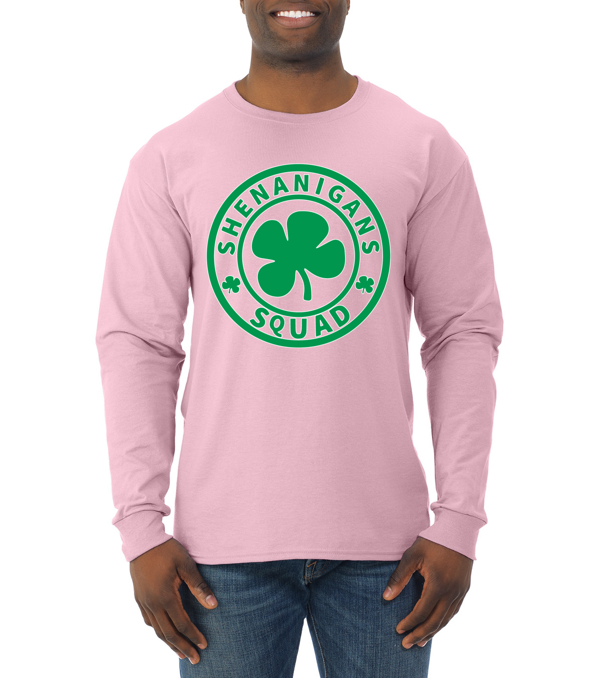 Shenanigans Squad Irish St. Patricks Day Men Long Sleeve Shirt - Picture 9 of 17