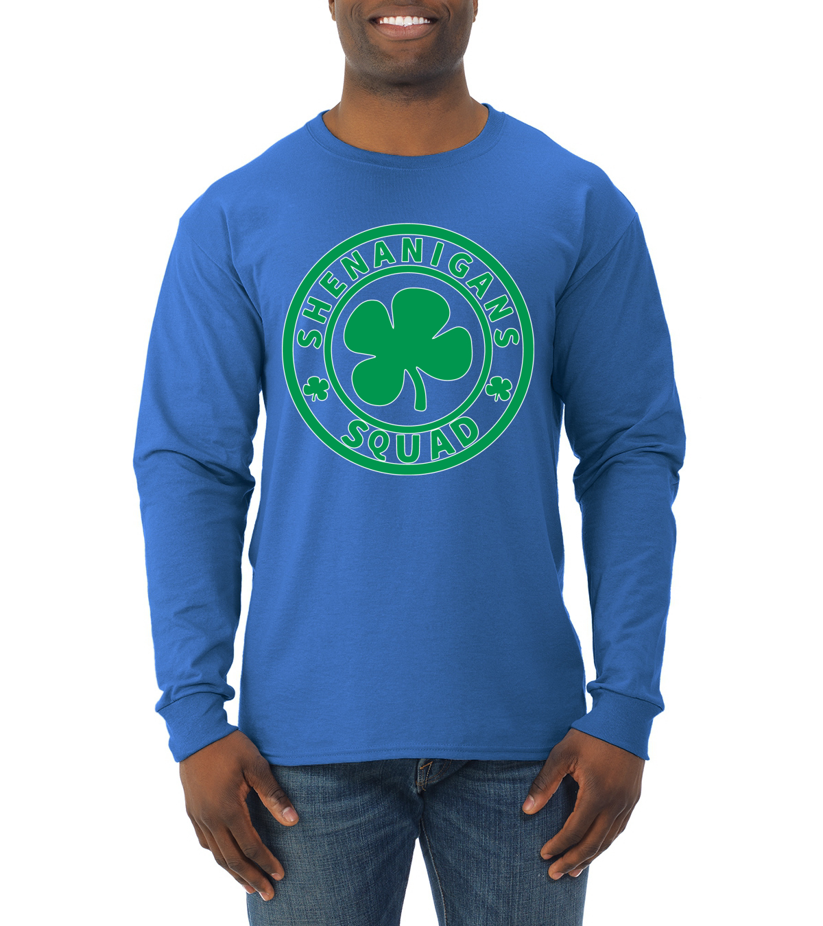 Shenanigans Squad Irish St. Patricks Day Men Long Sleeve Shirt - Picture 13 of 17