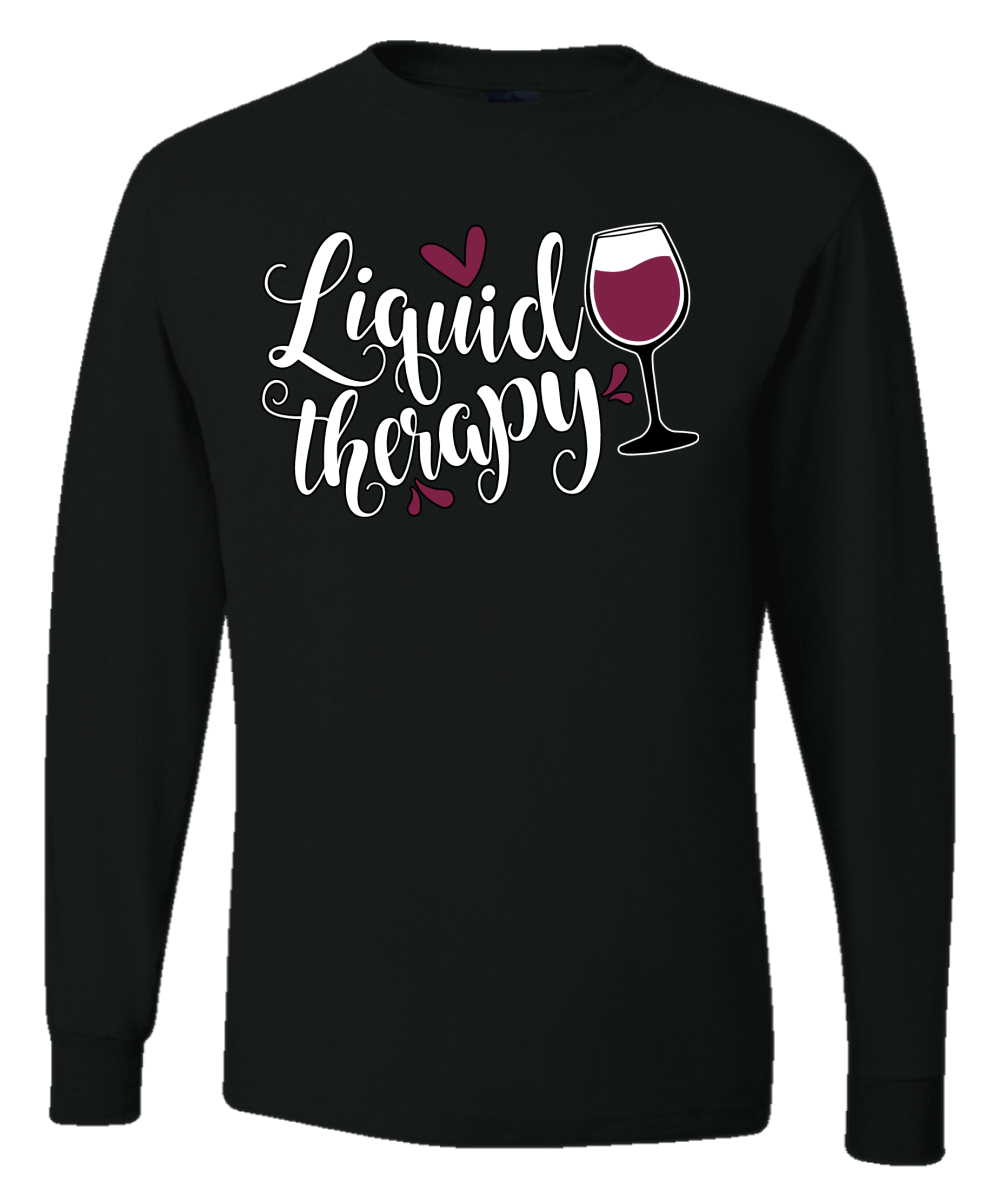 Liquid Therapy Drinking Mens Long Sleeve Shirt