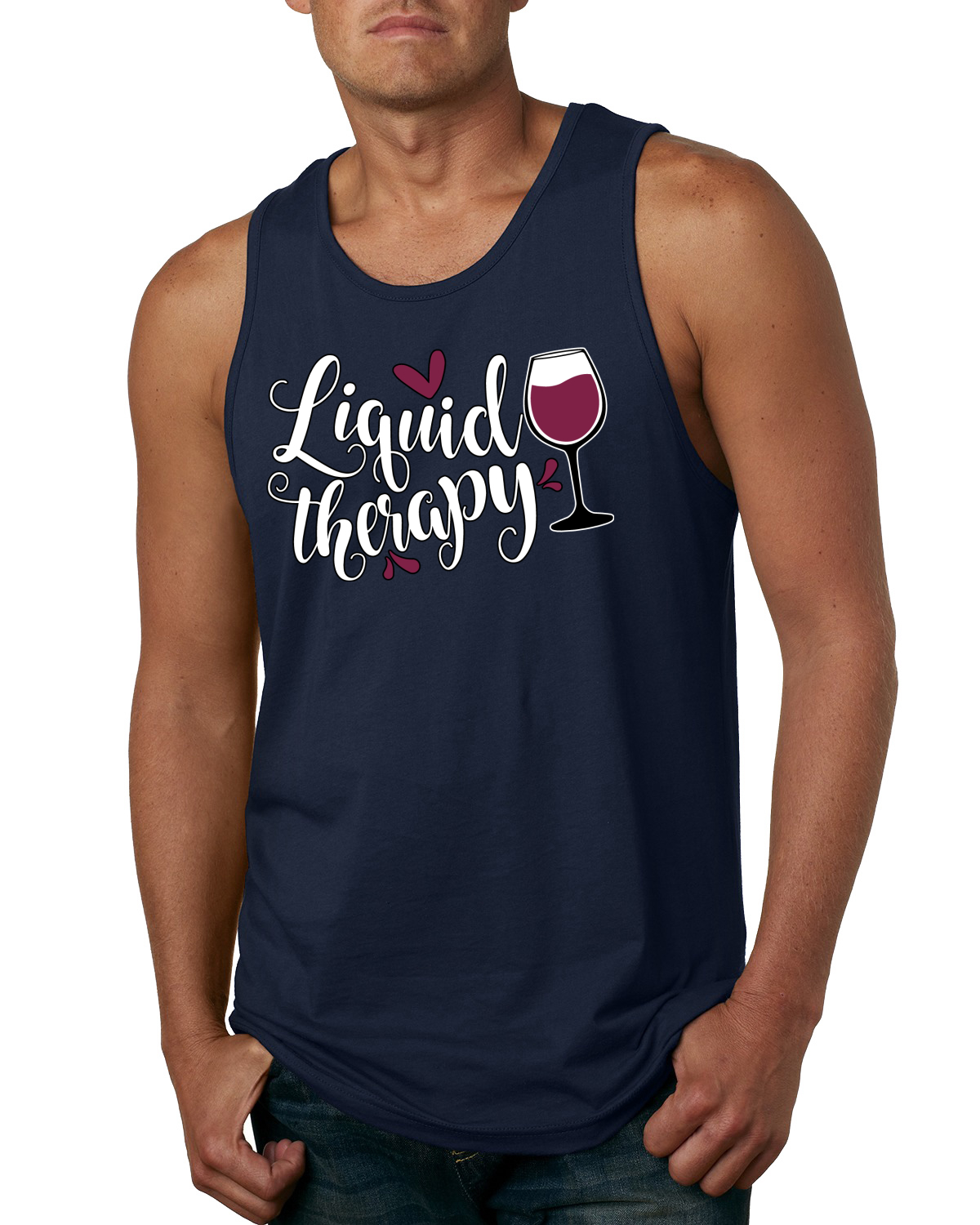 Liquid Therapy Drinking Mens Tank Top - Picture 6 of 9