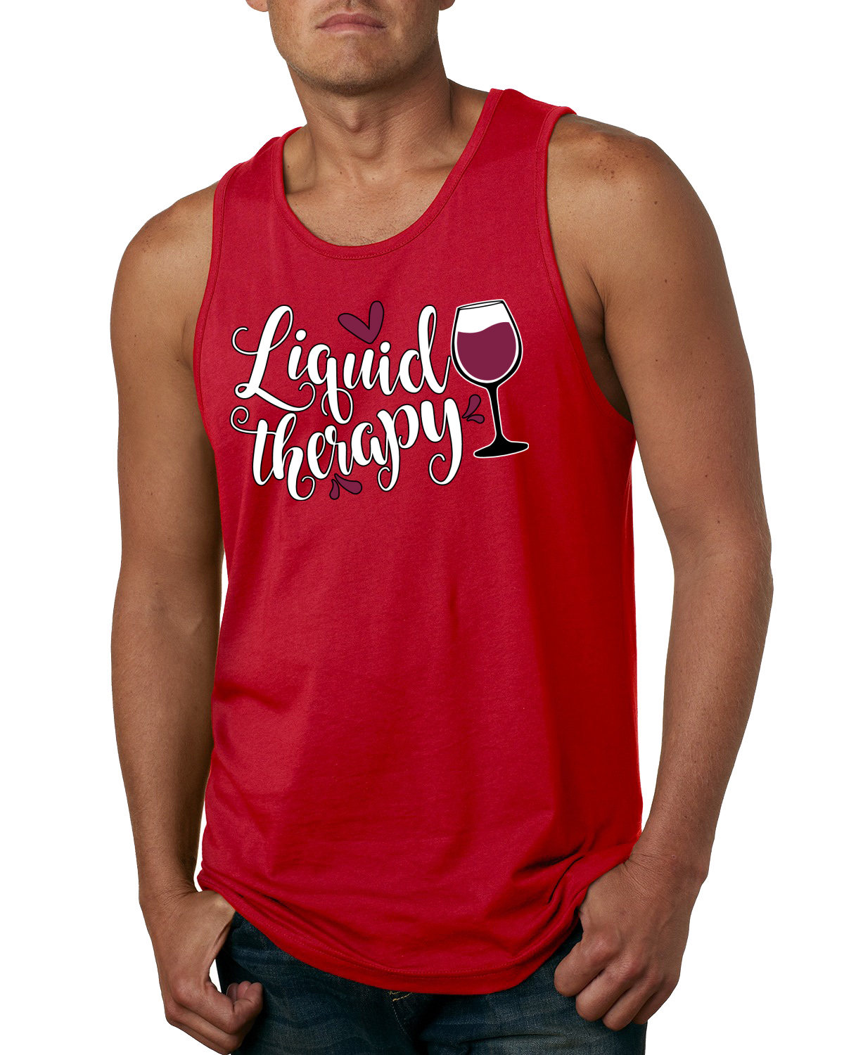 Liquid Therapy Drinking Mens Tank Top - Picture 7 of 9