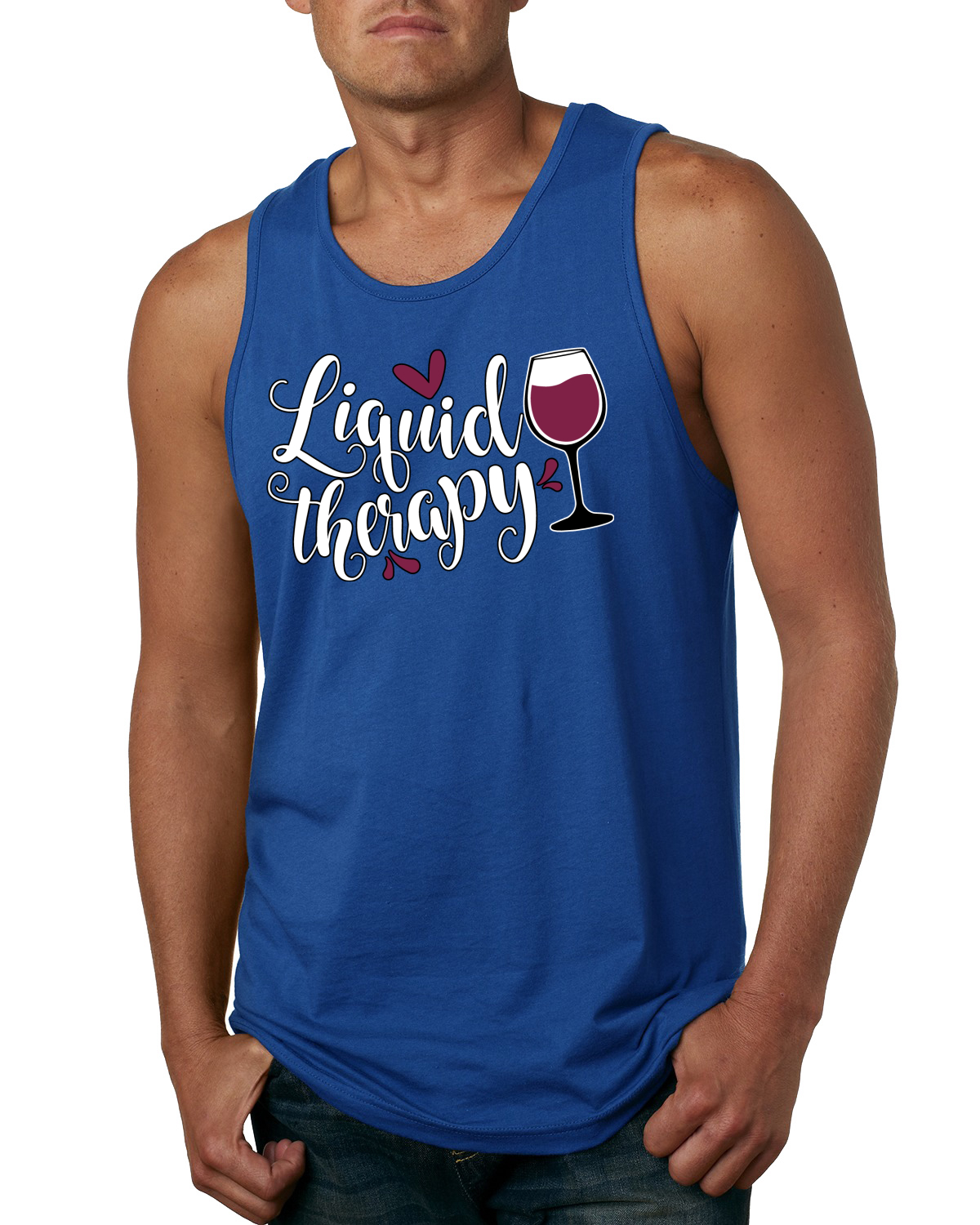 Liquid Therapy Drinking Mens Tank Top - Picture 8 of 9