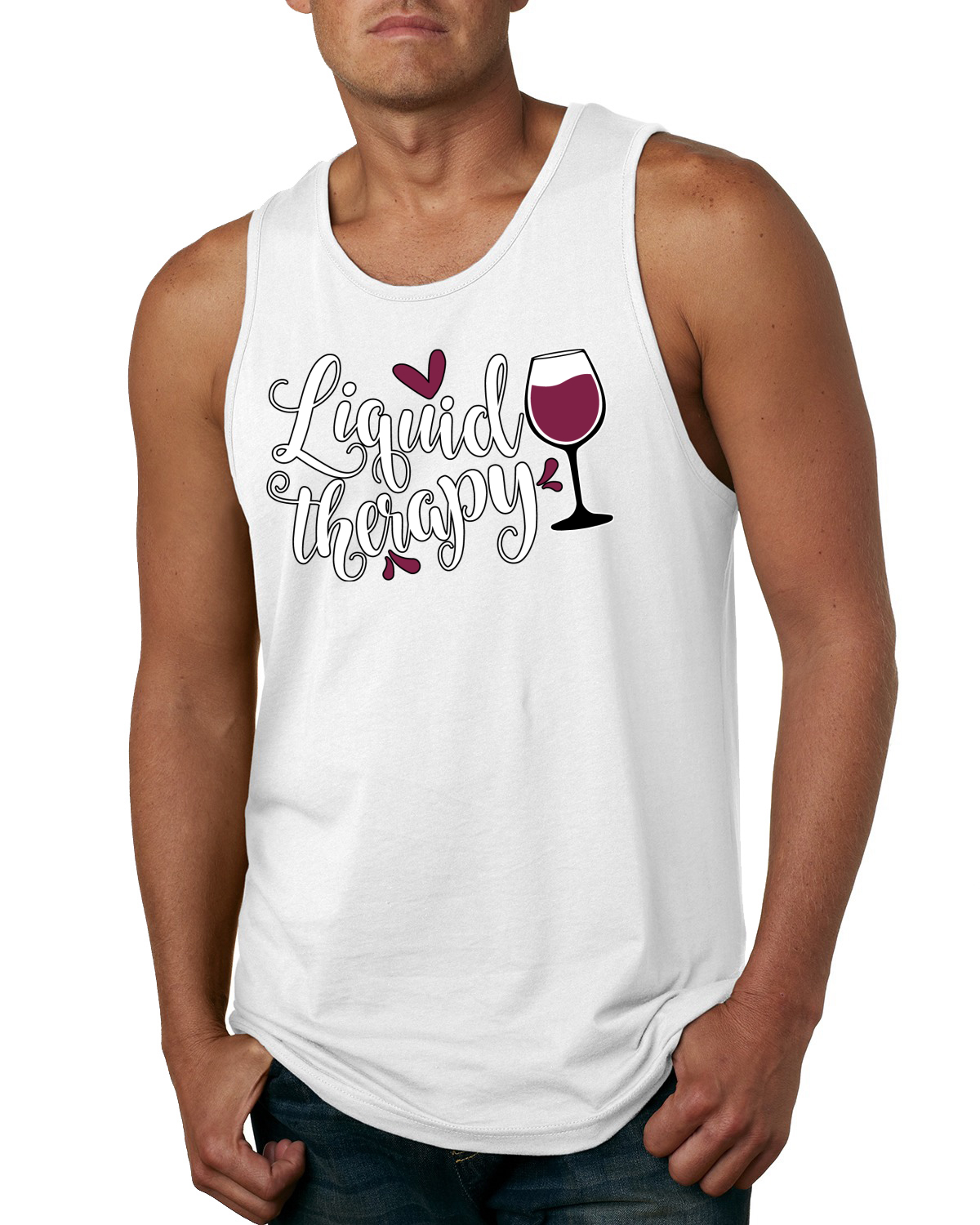 Liquid Therapy Drinking Mens Tank Top - Picture 9 of 9