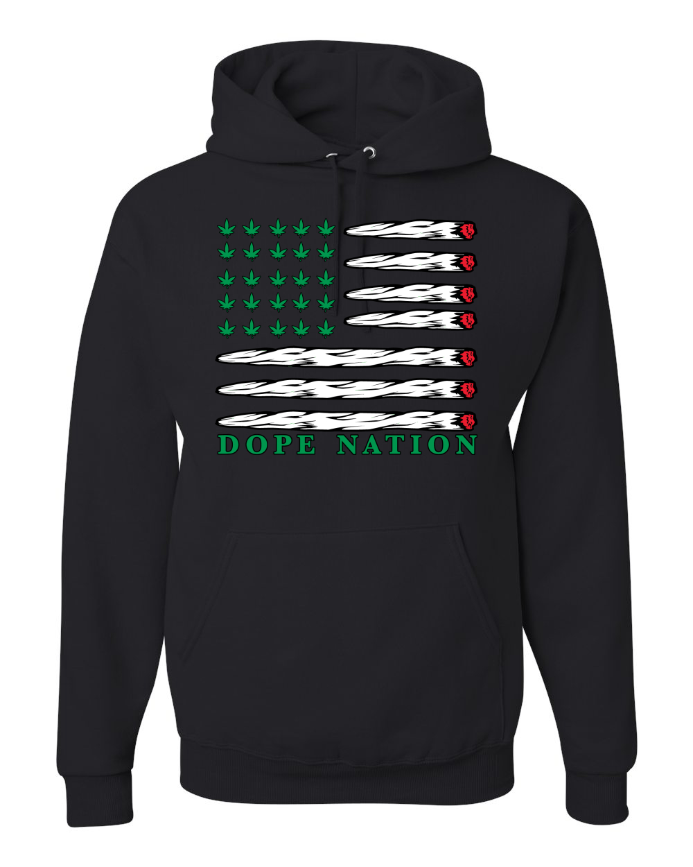 Sudadera con capucha unisex Dope Nation bandera hierba Mary Jane - Imagen 3 de 8