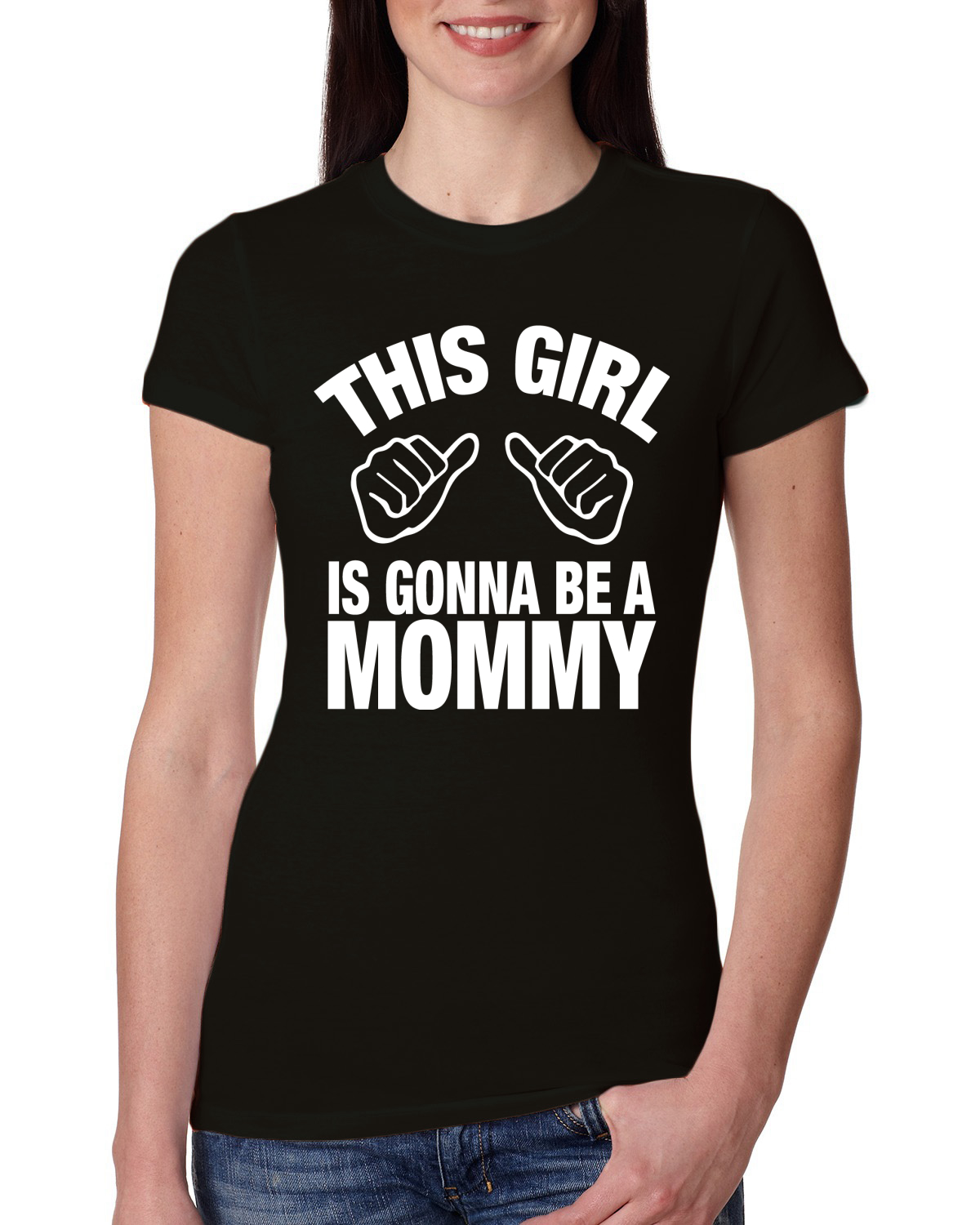 This Girl is Gonna Be A Mommy Pregnancy Women Slim Fit Junior Tee - Bild 3 von 10
