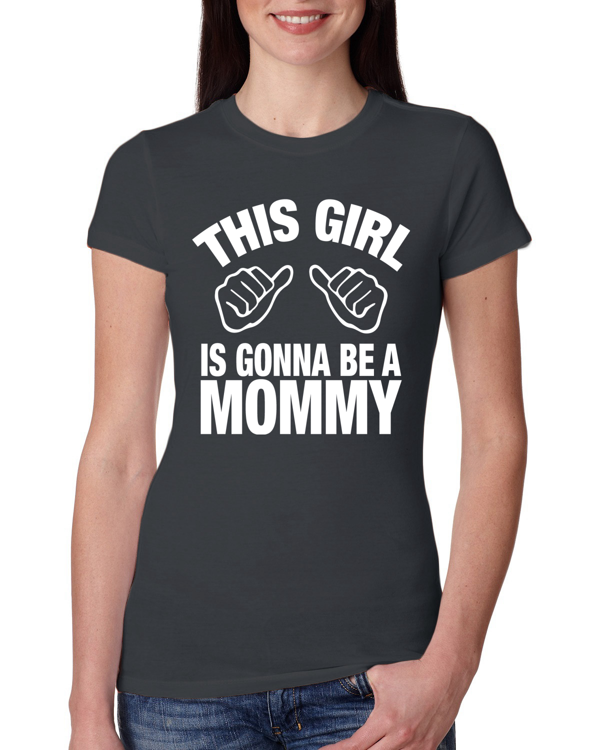 This Girl is Gonna Be A Mommy Pregnancy Women Slim Fit Junior Tee - Bild 7 von 10
