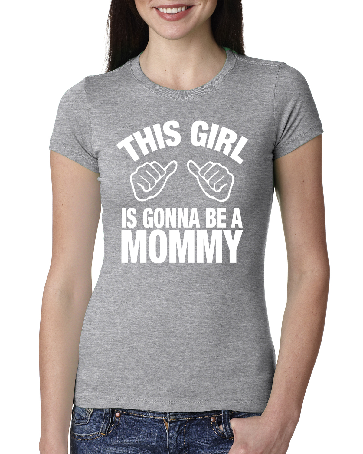 This Girl is Gonna Be A Mommy Pregnancy Women Slim Fit Junior Tee - Bild 4 von 10