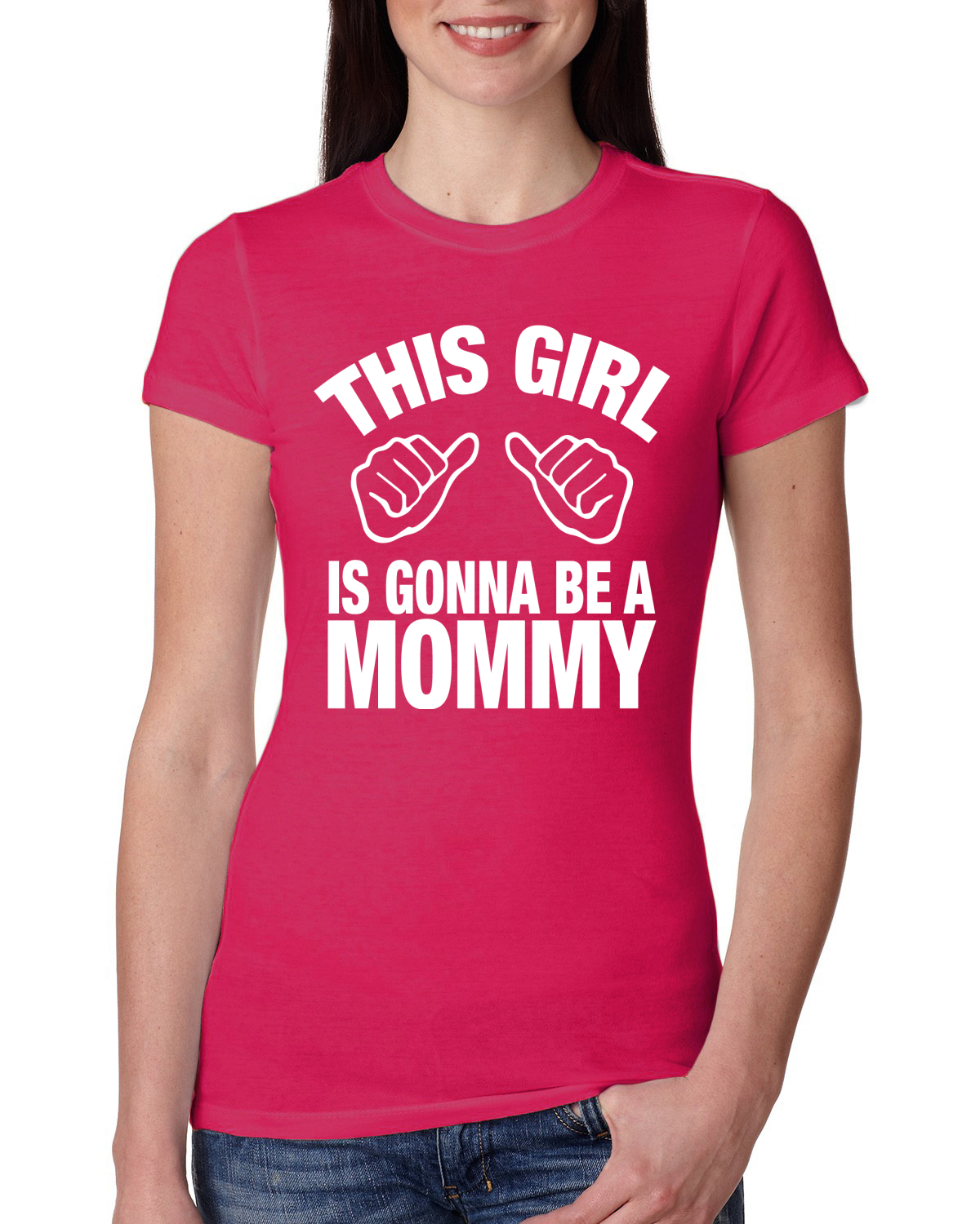 This Girl is Gonna Be A Mommy Pregnancy Women Slim Fit Junior Tee - Bild 10 von 10