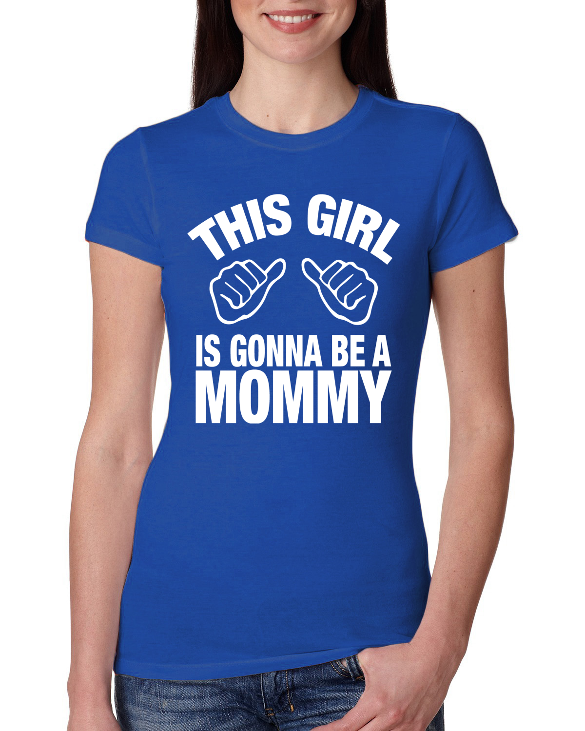 This Girl is Gonna Be A Mommy Pregnancy Women Slim Fit Junior Tee - Bild 6 von 10