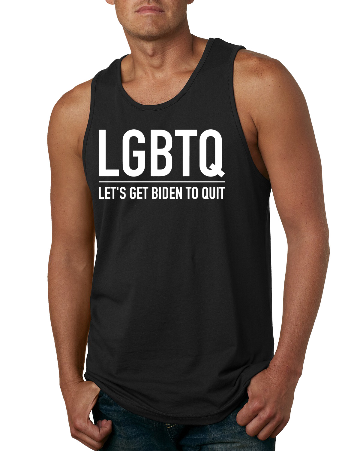 LGBTQ Let's Get Biden to Quit Political Men Tank Top - Bild 3 von 7