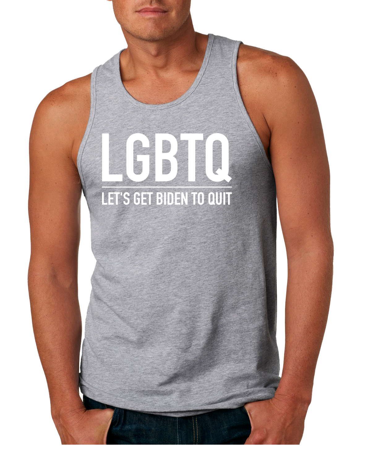 LGBTQ Let's Get Biden to Quit Political Men Tank Top - Bild 4 von 7