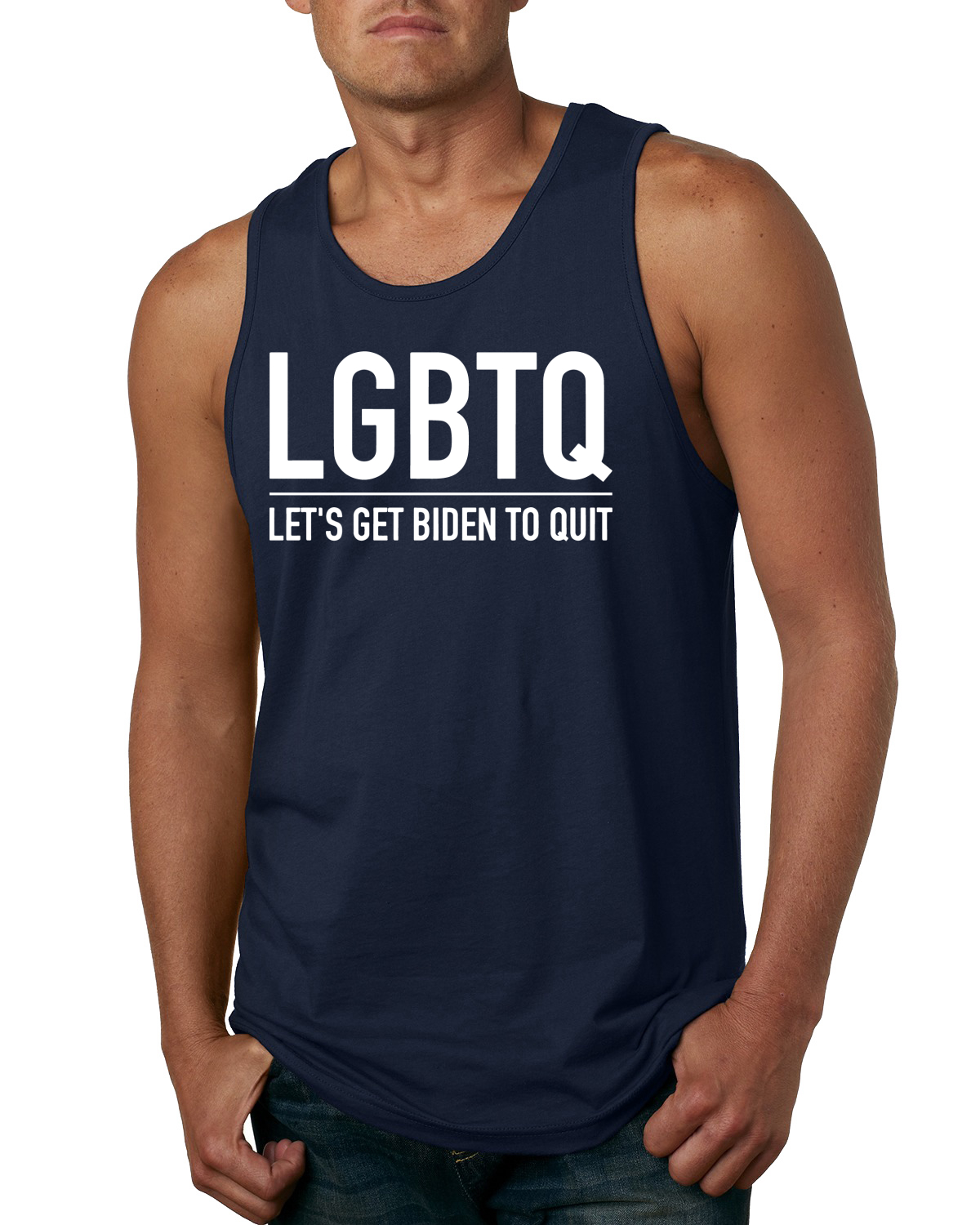 LGBTQ Let's Get Biden to Quit Political Men Tank Top - Bild 5 von 7