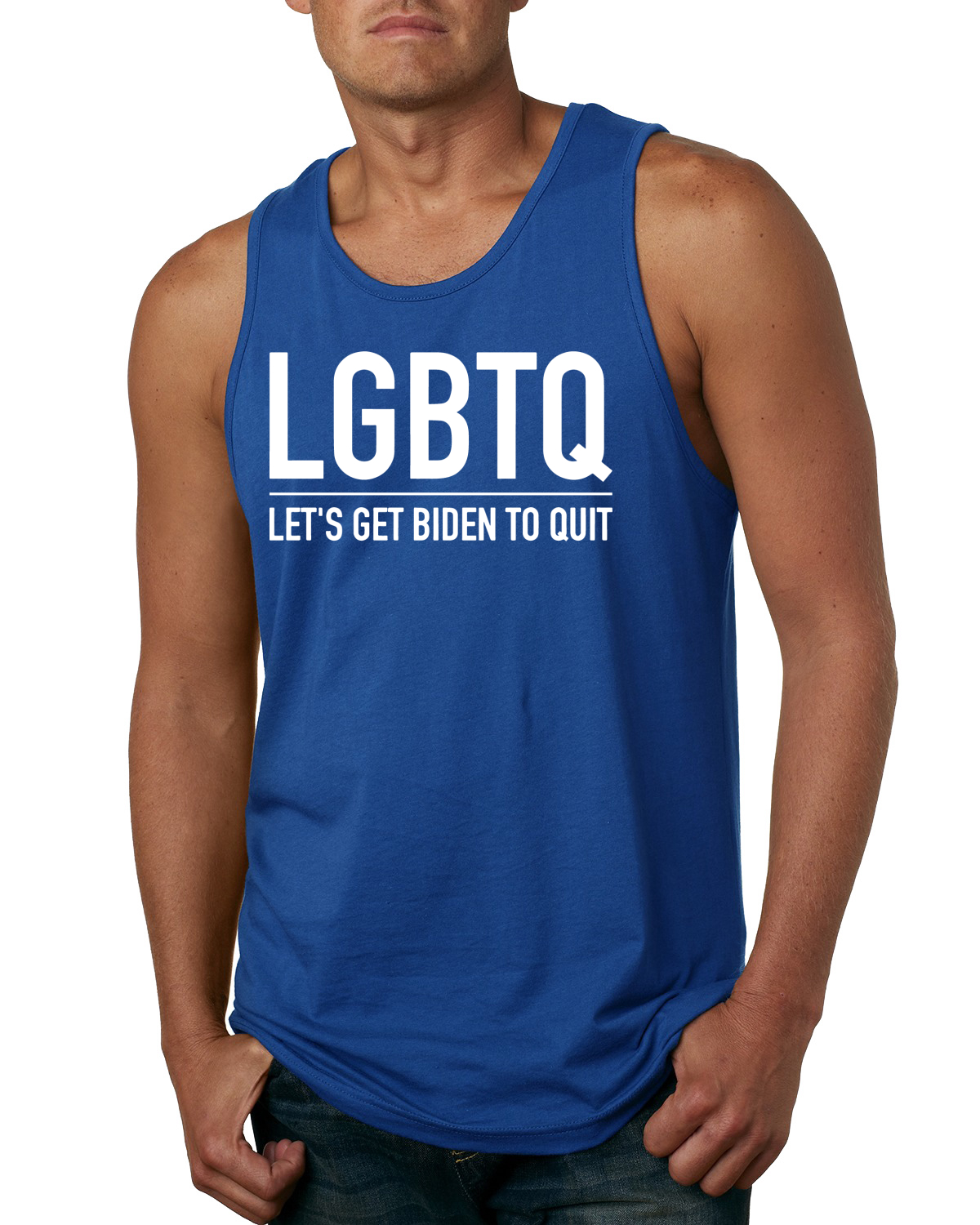 LGBTQ Let's Get Biden to Quit Political Men Tank Top - Bild 7 von 7