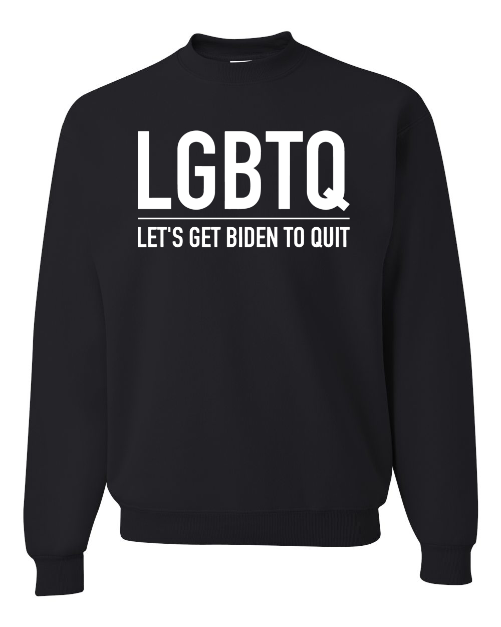 LGBTQ Let's Get Biden To Quit Political Unisex Crewneck Sweatshirt - Picture 3 of 11