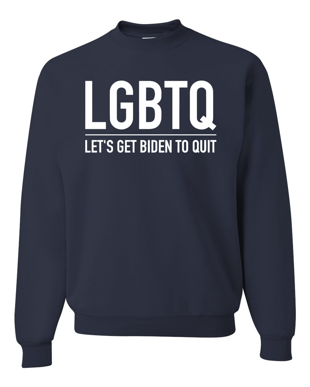 LGBTQ Let's Get Biden To Quit Political Unisex Crewneck Sweatshirt - Picture 6 of 11