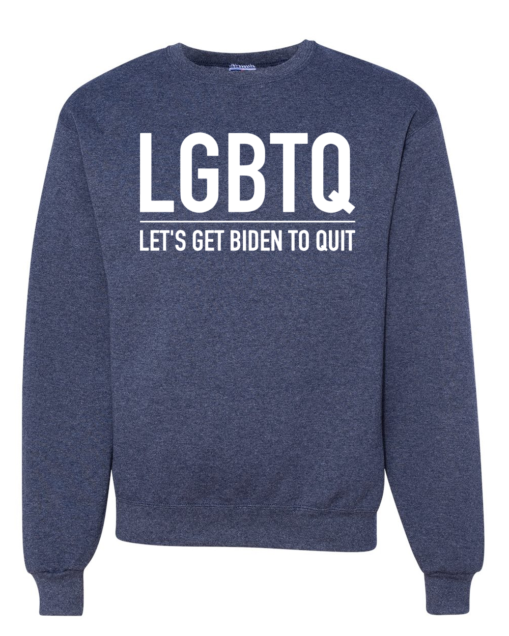 LGBTQ Let's Get Biden To Quit Political Unisex Crewneck Sweatshirt - Picture 10 of 11