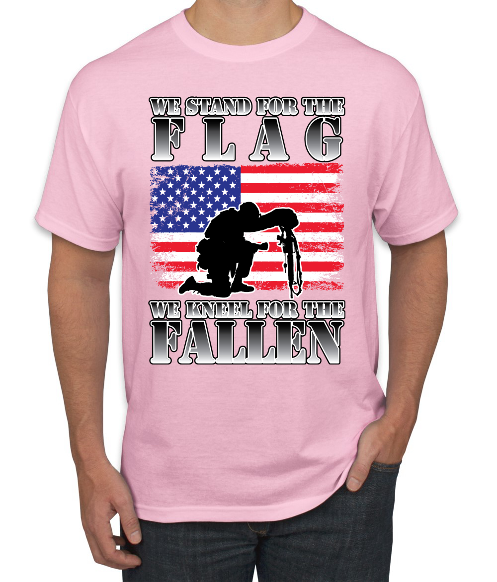 Camiseta para hombre We Stand For The Flag We Kneel For The Fallen - Imagen 5 de 13