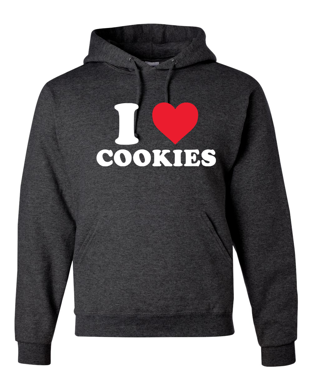 I Love Cookies Food Unisex Graphic Hooded Sweatshirt - Picture 5 of 17