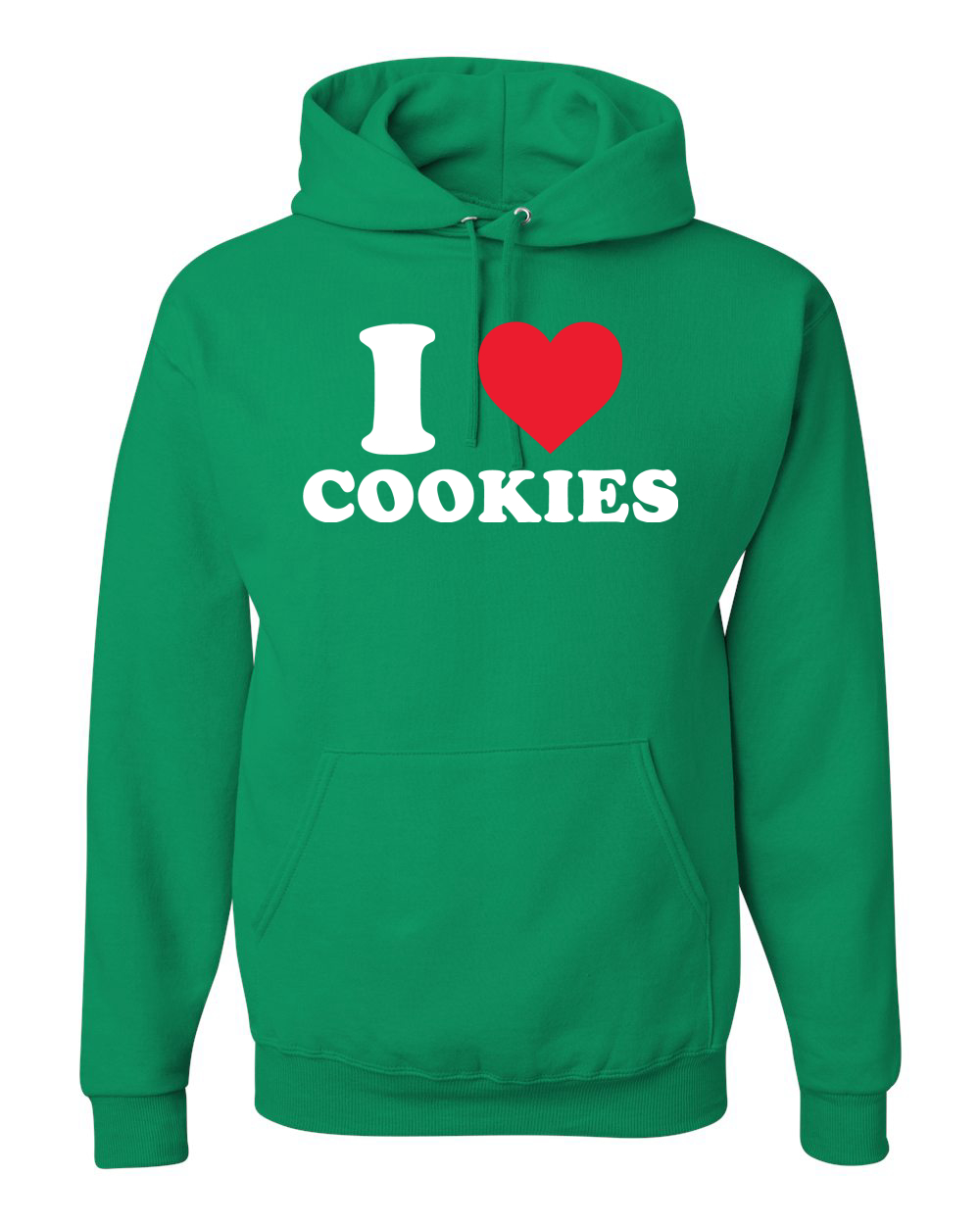 I Love Cookies Food Unisex Graphic Hooded Sweatshirt - Picture 7 of 17