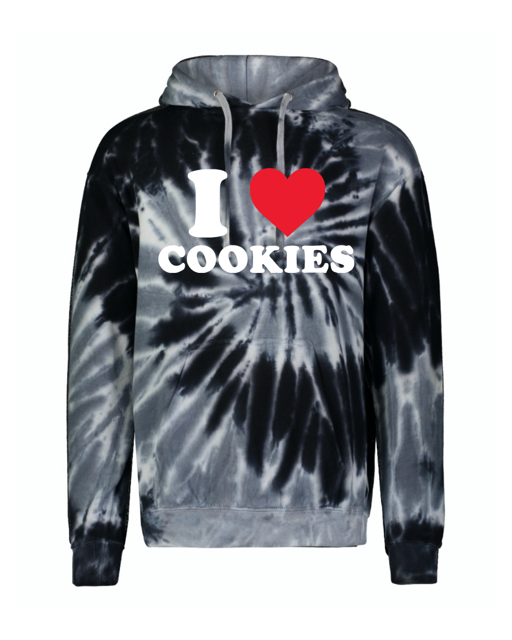 I Love Cookies Food Unisex Graphic Hooded Sweatshirt - Picture 17 of 17