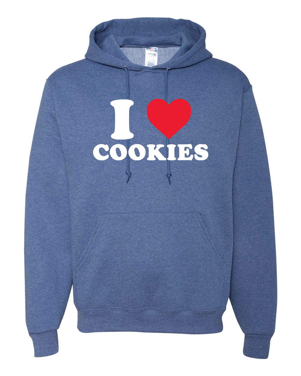 I Love Cookies Food Unisex Graphic Hooded Sweatshirt - Picture 15 of 17