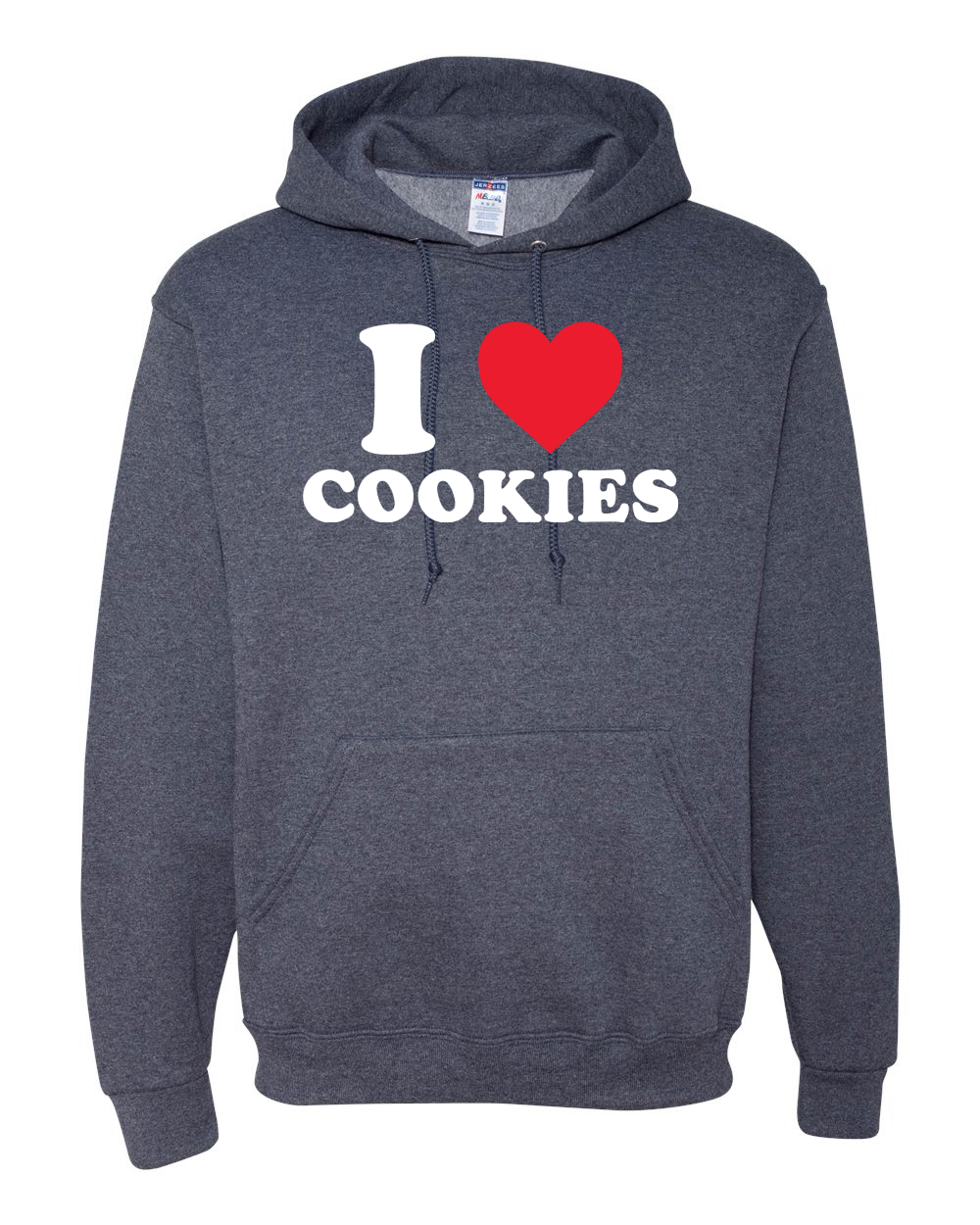 I Love Cookies Food Unisex Graphic Hooded Sweatshirt - Picture 16 of 17