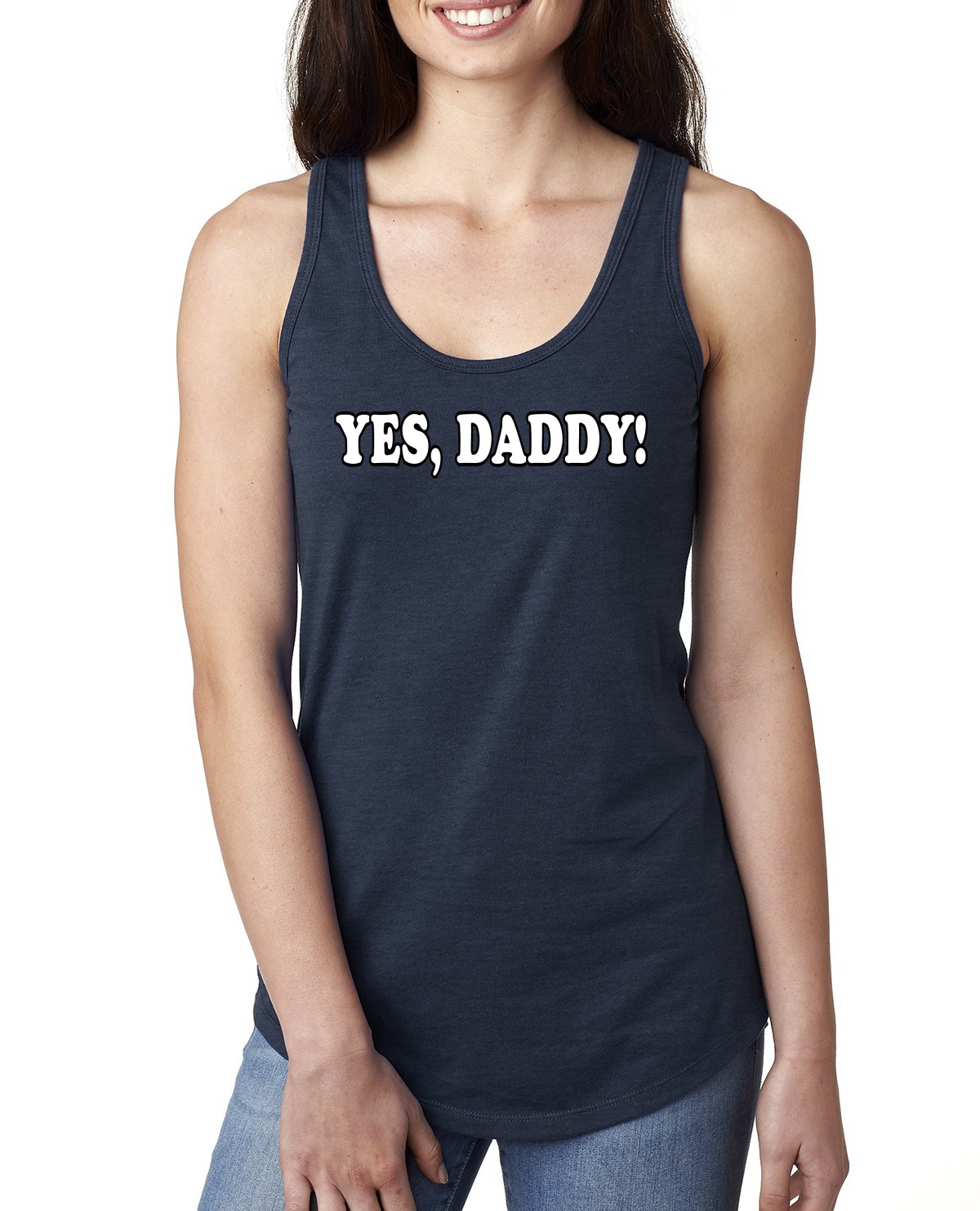 Camiseta sin mangas divertida Yes Daddy clasificación R para damas humor - Imagen 6 de 15