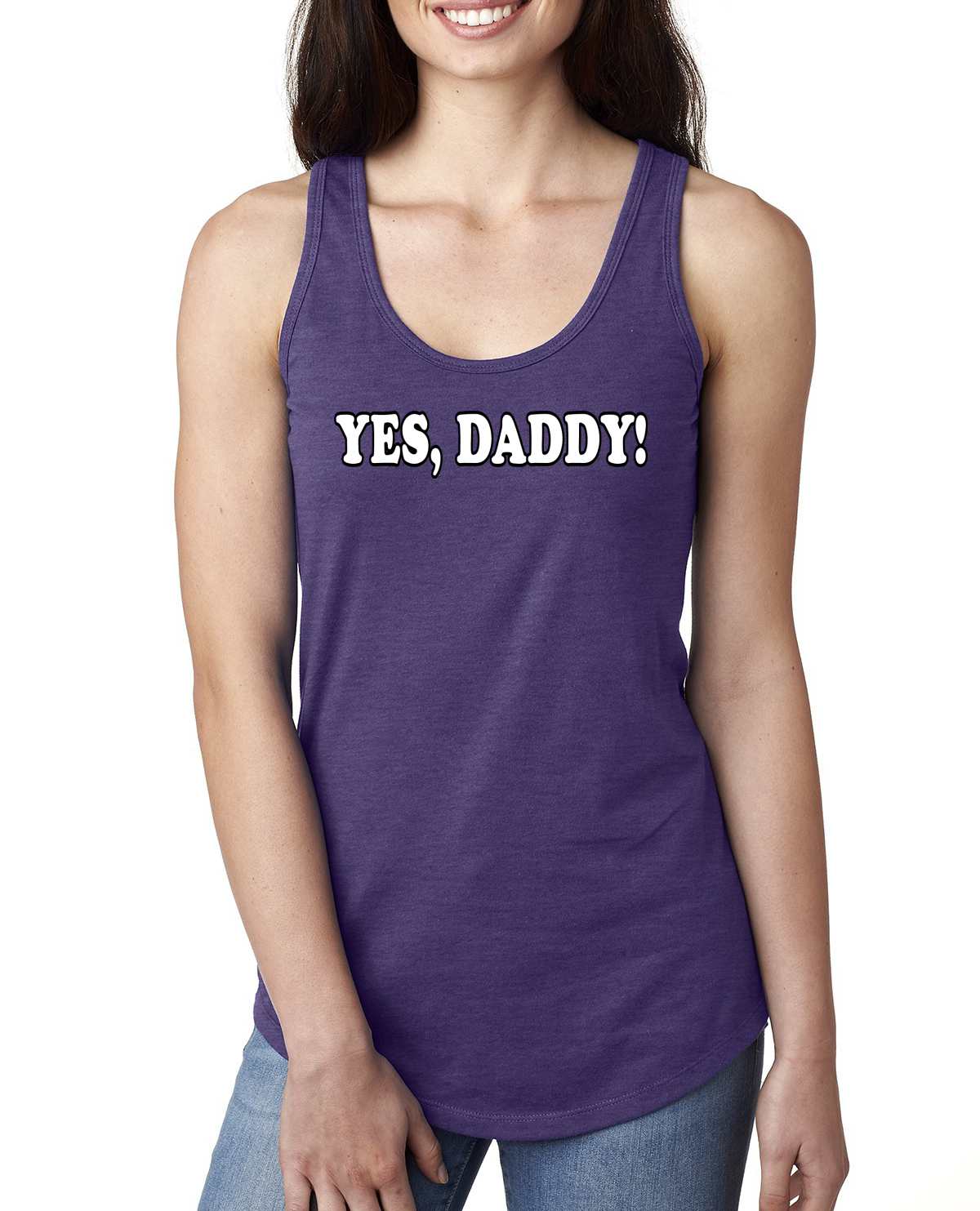 Camiseta sin mangas divertida Yes Daddy clasificación R para damas humor - Imagen 13 de 15