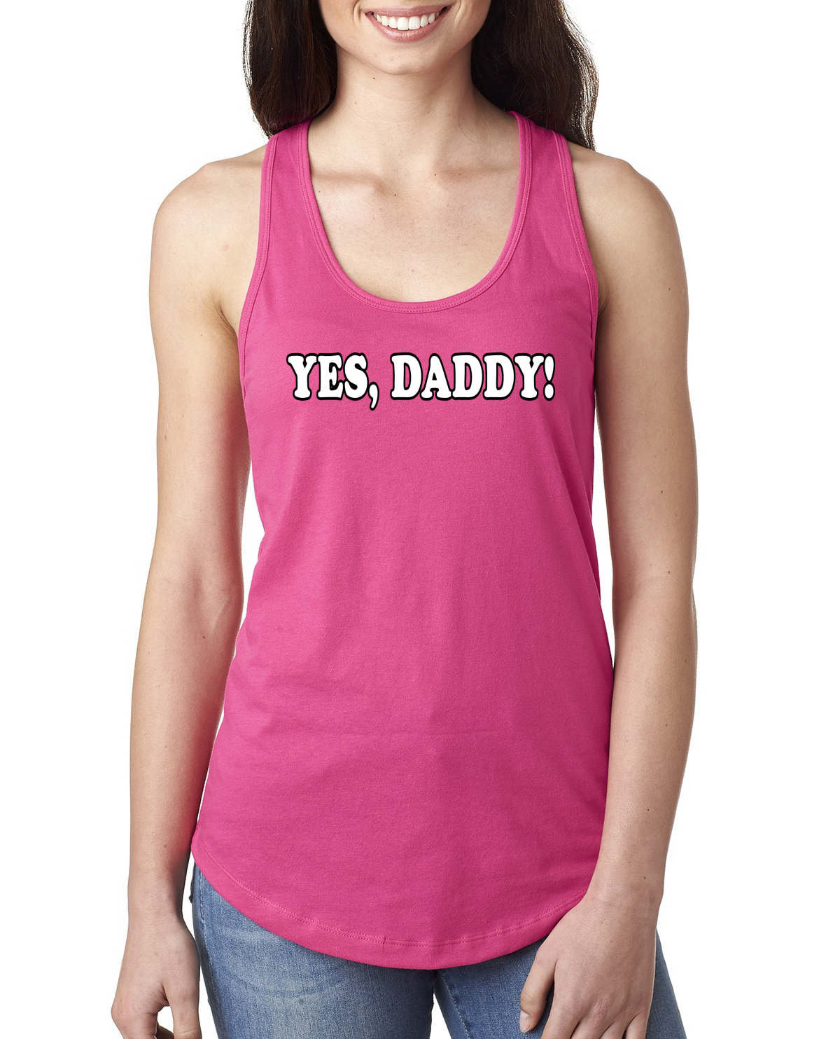 Camiseta sin mangas divertida Yes Daddy clasificación R para damas humor - Imagen 14 de 15