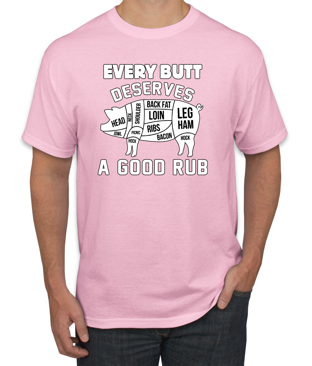 Every Butt Deserves A Good Rub Humor Men T-Shirt - 第 9/27 張圖片
