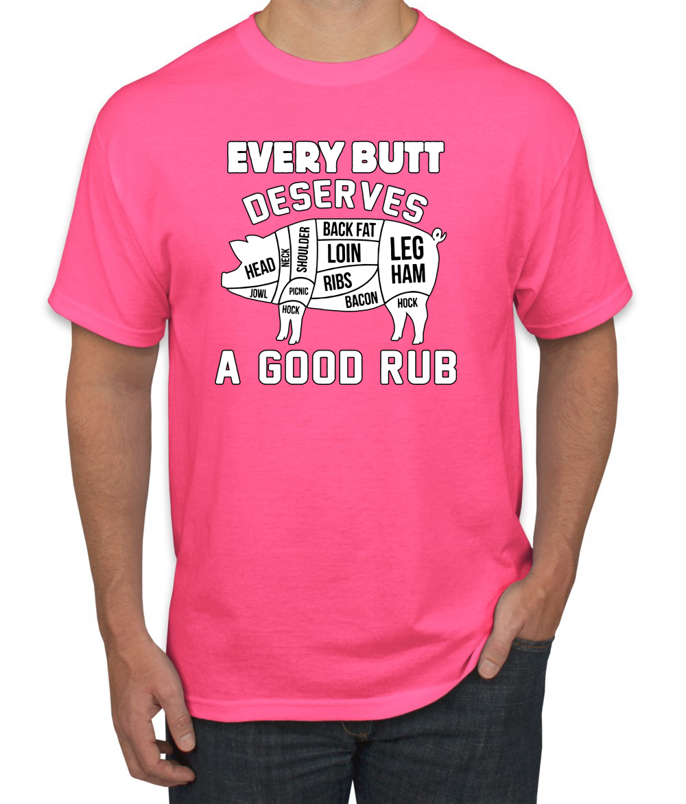 Every Butt Deserves A Good Rub Humor Men T-Shirt - 第 12/27 張圖片
