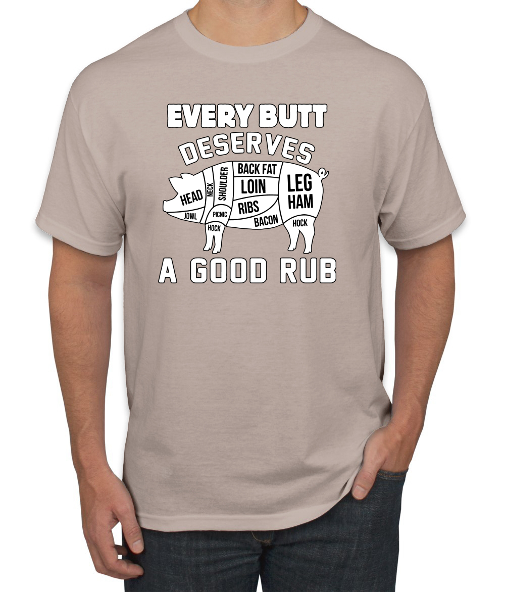 Every Butt Deserves A Good Rub Humor Men T-Shirt - 第 27/27 張圖片