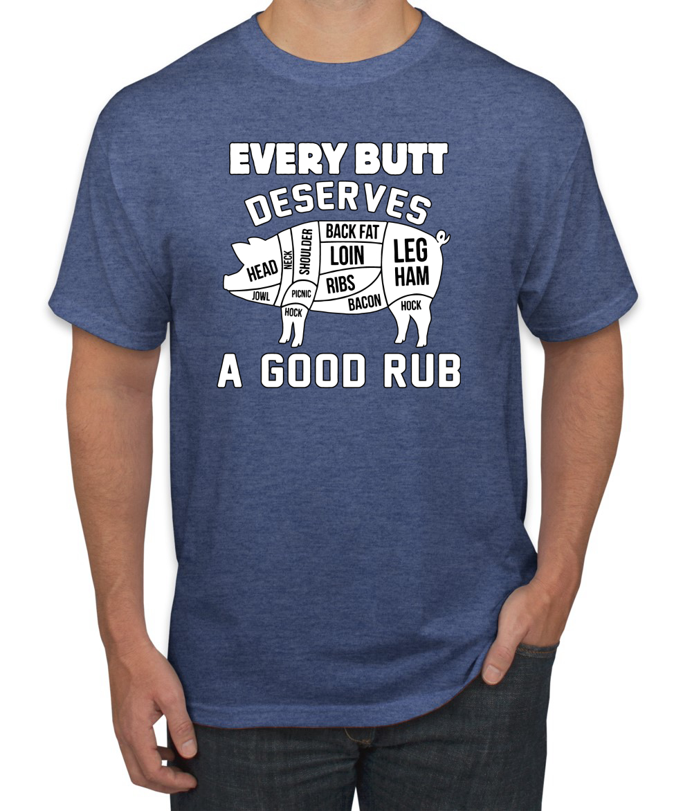 Every Butt Deserves A Good Rub Humor Men T-Shirt - 第 17/27 張圖片