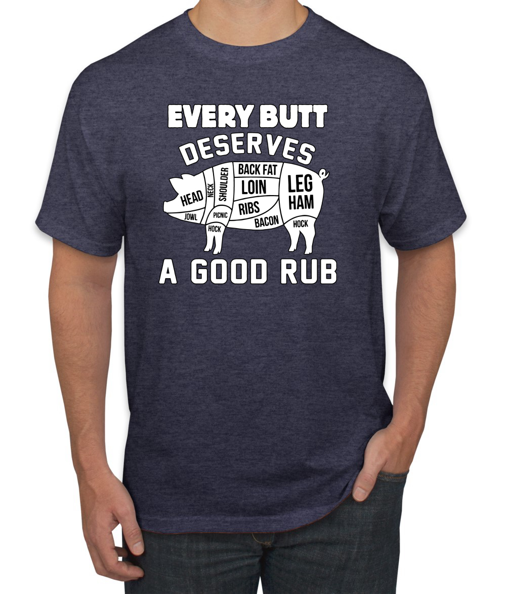 Every Butt Deserves A Good Rub Humor Men T-Shirt - 第 18/27 張圖片
