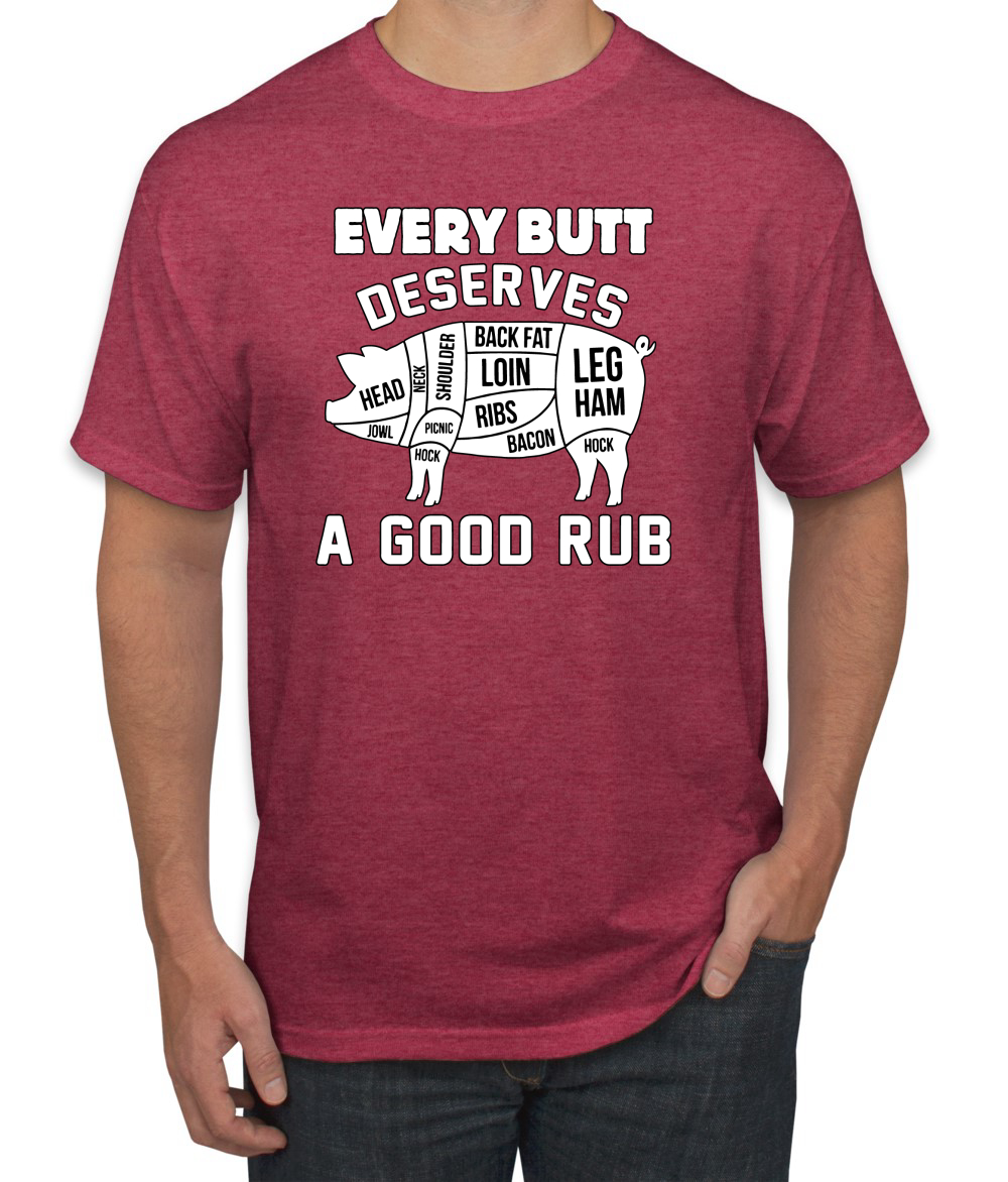 Every Butt Deserves A Good Rub Humor Men T-Shirt - 第 19/27 張圖片