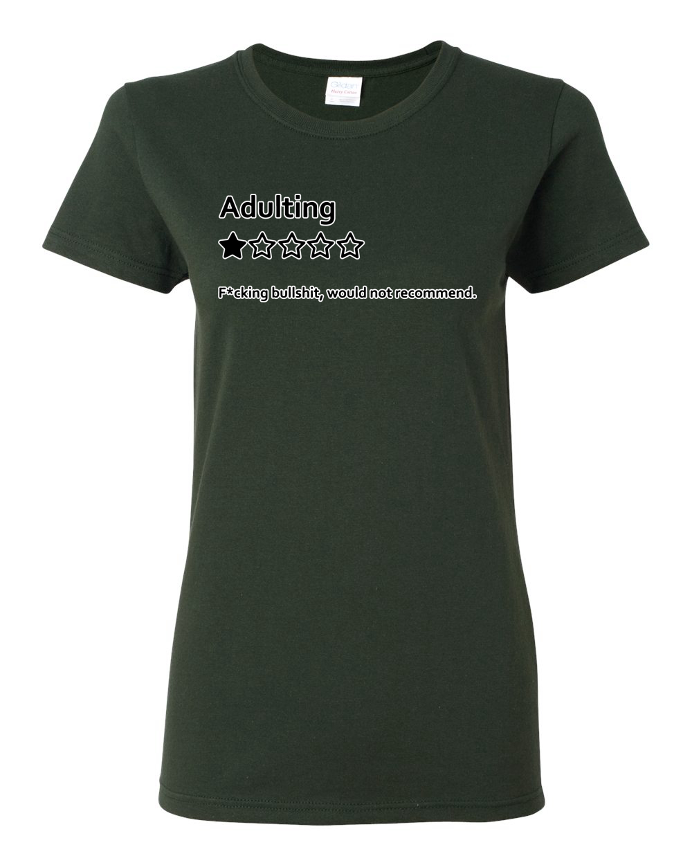 Adulting One Star Rating Would Not Recommend Women Graphic T-Shirt - Picture 5 of 18