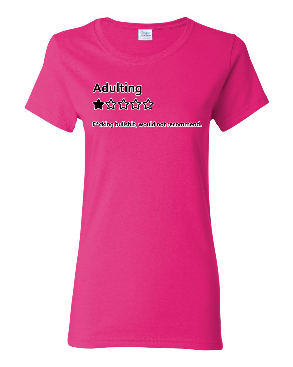 Adulting One Star Rating Would Not Recommend Women Graphic T-Shirt - Picture 6 of 18