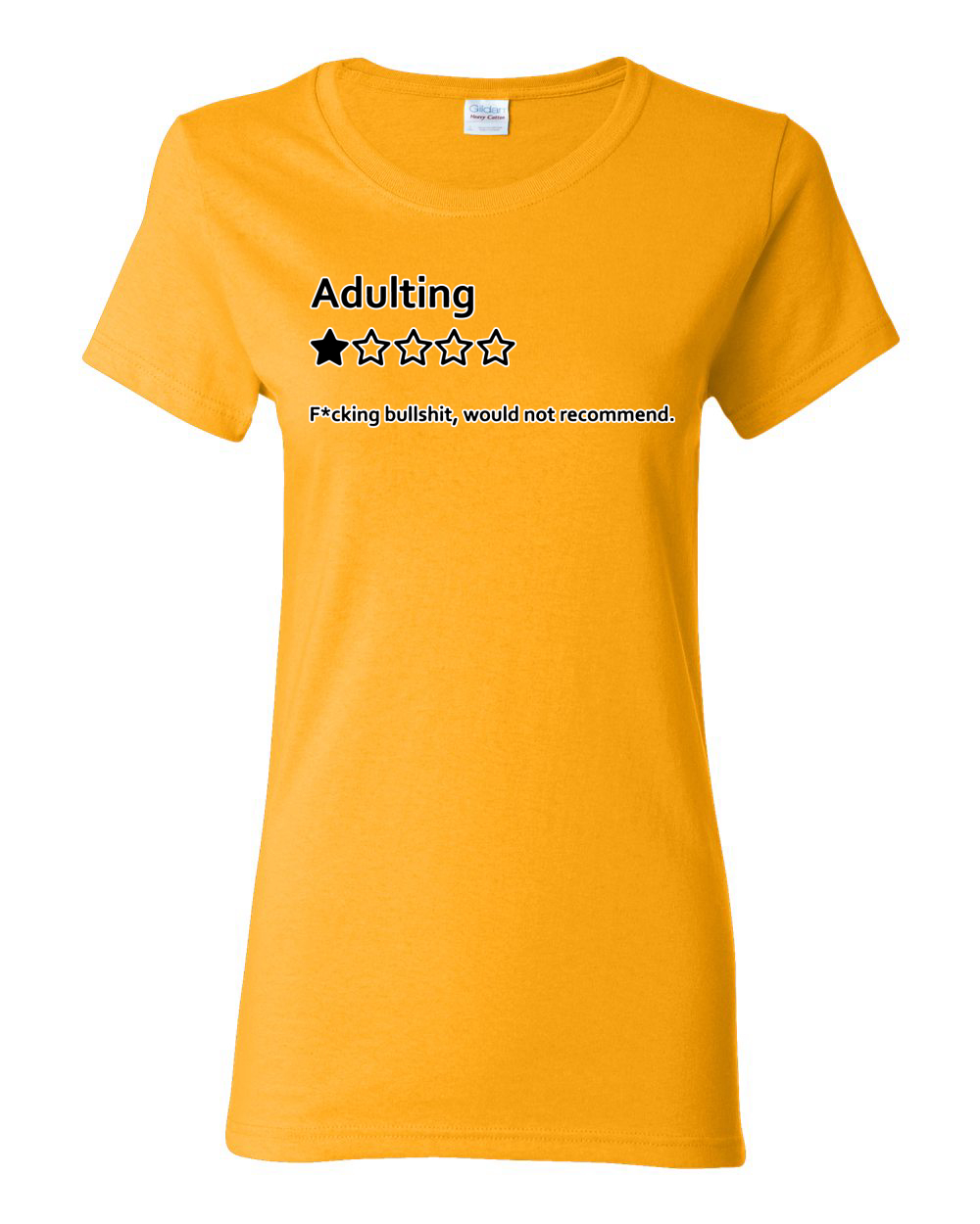 Adulting One Star Rating Would Not Recommend Women Graphic T-Shirt - Picture 17 of 18