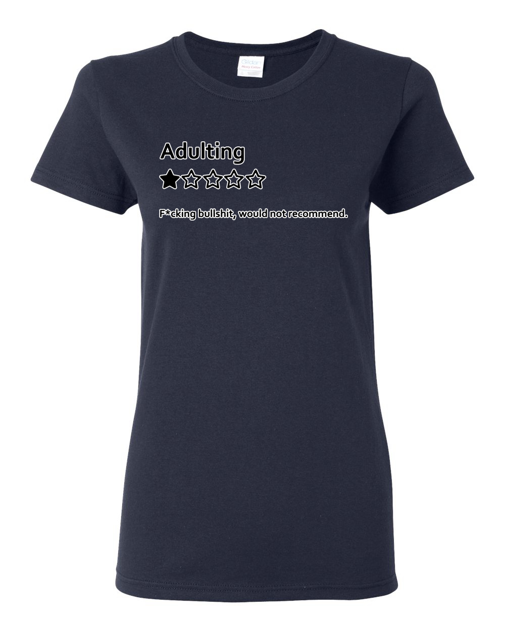 Adulting One Star Rating Would Not Recommend Women Graphic T-Shirt - Picture 11 of 18