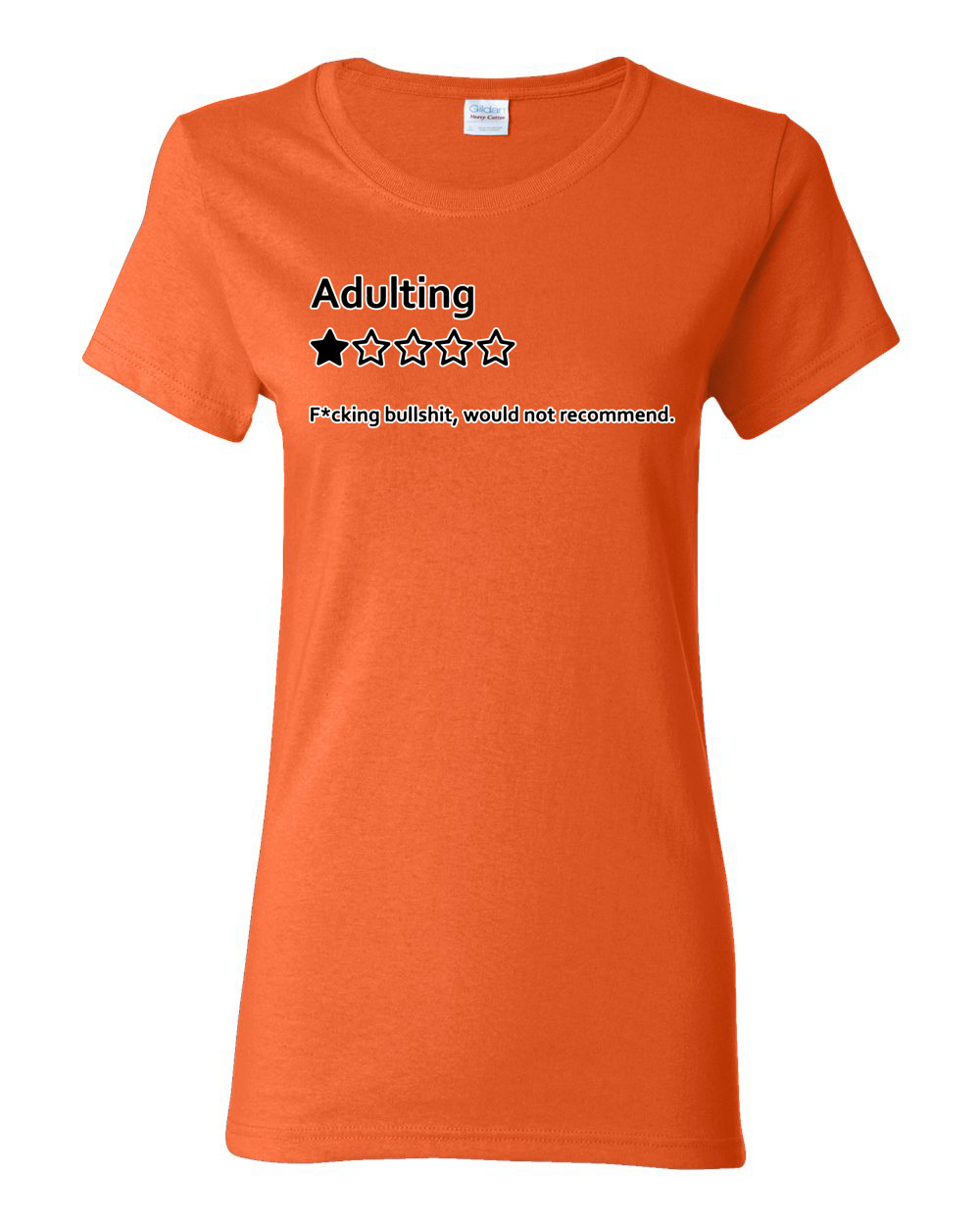 Adulting One Star Rating Would Not Recommend Women Graphic T-Shirt - Picture 12 of 18
