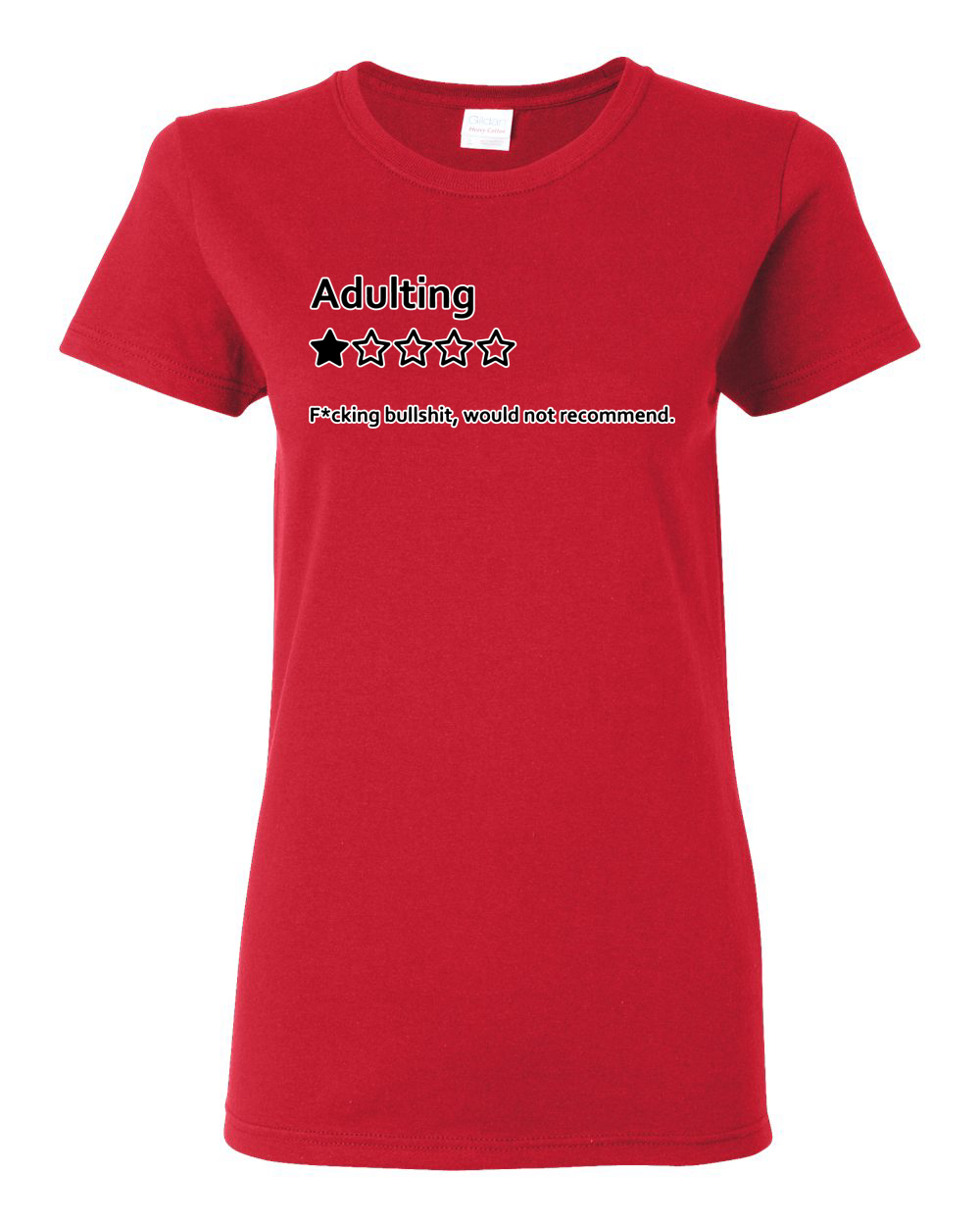 Adulting One Star Rating Would Not Recommend Women Graphic T-Shirt - Picture 14 of 18