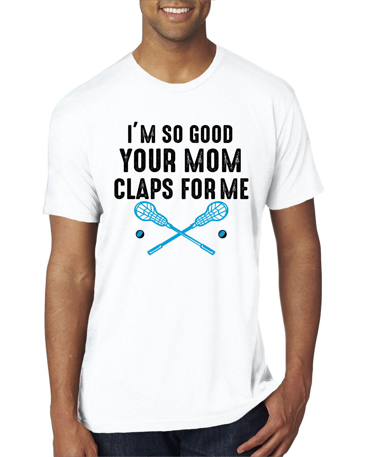Camiseta Im So Good Your Mom Claps For Me Field Hockey Humor Hombres Premium Tri Mezcla - Imagen 17 de 17