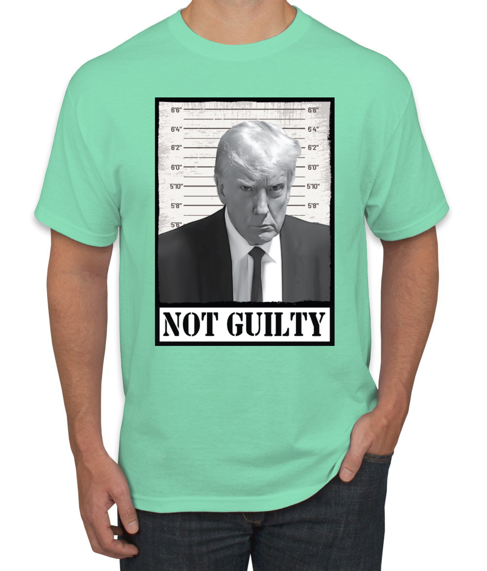 Camiseta Donald Trump Not Guilty Mugshot Face para hombre - Imagen 19 de 22