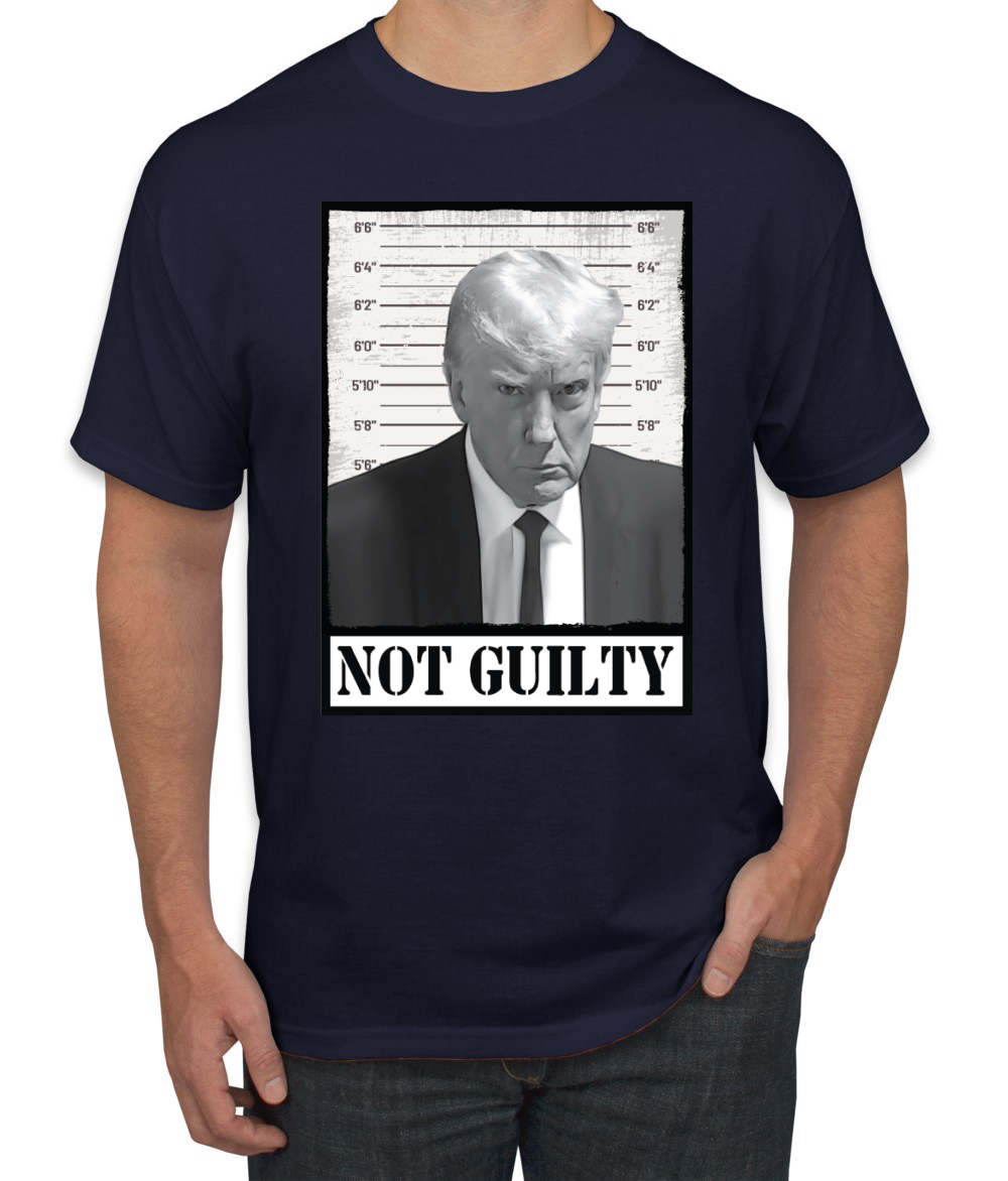 Camiseta Donald Trump Not Guilty Mugshot Face para hombre - Imagen 10 de 22
