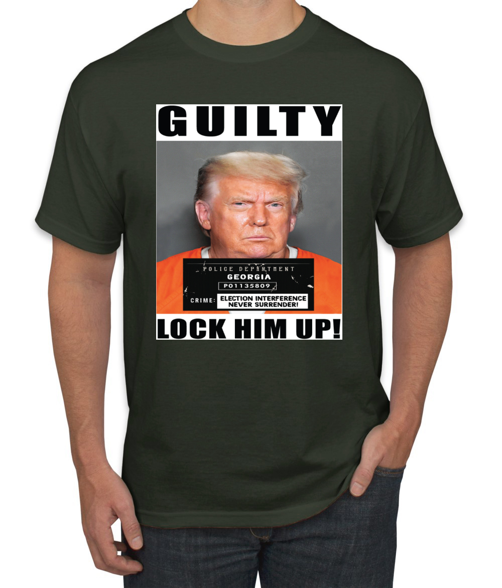 Camiseta para hombre Trump Guilty Mugshot Lock Him Up - Imagen 5 de 22