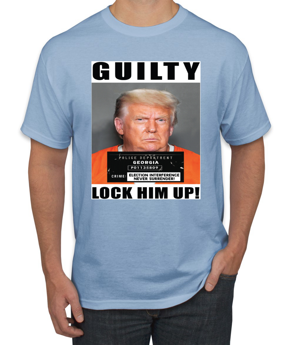 Camiseta para hombre Trump Guilty Mugshot Lock Him Up - Imagen 20 de 22