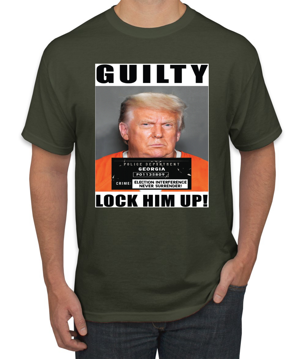 Camiseta para hombre Trump Guilty Mugshot Lock Him Up - Imagen 21 de 22