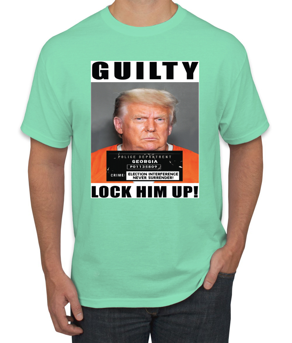Camiseta para hombre Trump Guilty Mugshot Lock Him Up - Imagen 19 de 22