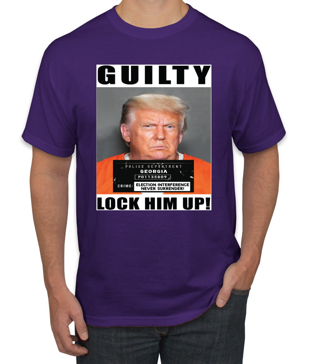 Camiseta para hombre Trump Guilty Mugshot Lock Him Up - Imagen 11 de 22